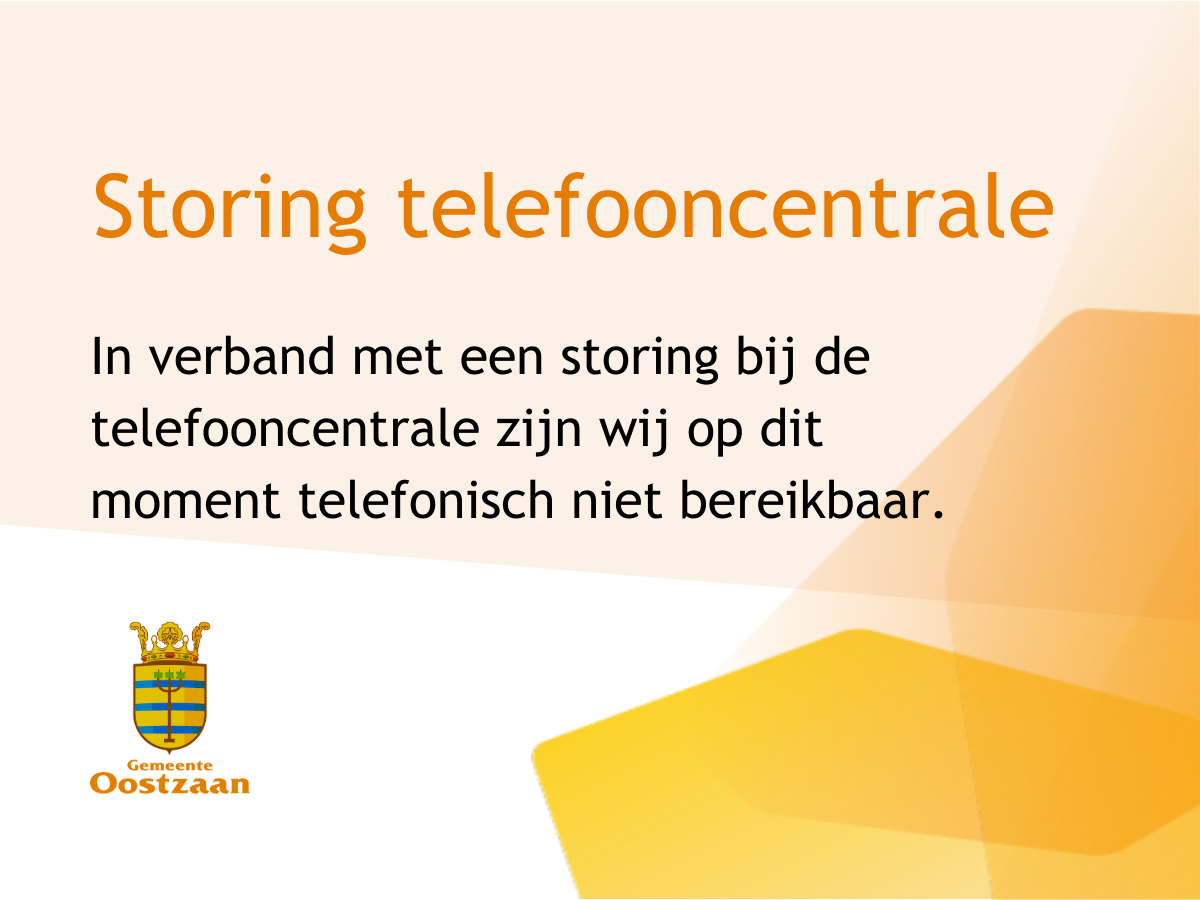 Telefonisch niet bereikbaar