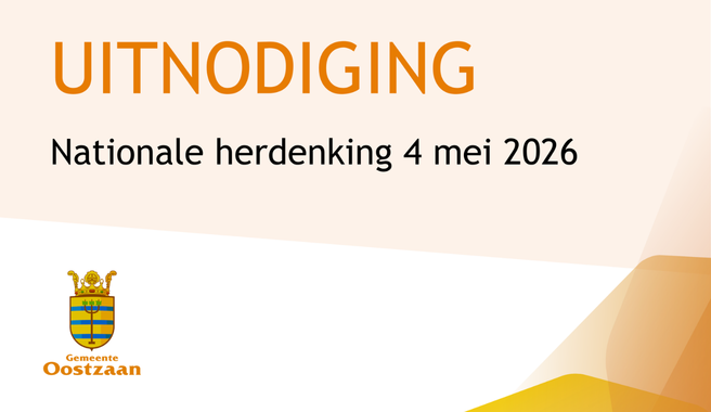 Uitnodiging dodenherdenking 4 mei