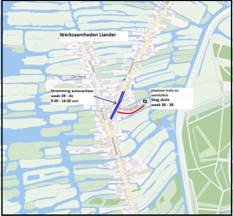 Afsluiting Kalverpad en de stremming de Haal